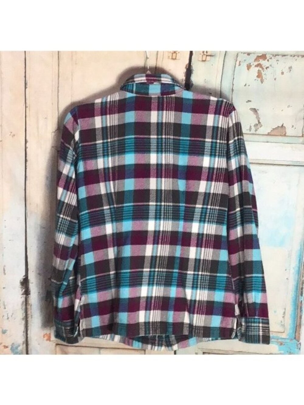 Patagonia Womans 2 (X Small) Fjord Flannel Organic Cotton Button Down Long Sleev - Picture 5 of 6
